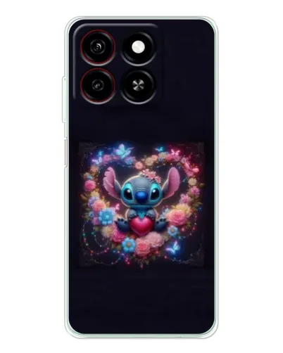 Чохол для ZTE Blade A35 з картинкою «Stitch у квітах» Чохол для ZTE Blade A35 з картинкою «Stitch у квітах»