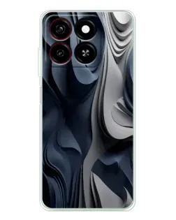 Чехол для ZTE Blade A35 с картинкой «Объемные синие складки» Чехол для ZTE Blade A35 с картинкой «Объемные синие складки»
