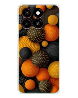 Чехол для ZTE Blade A35 с картинкой «Объемные оранжевые сферы» Чехол для ZTE Blade A35 с картинкой «Объемные оранжевые сферы»