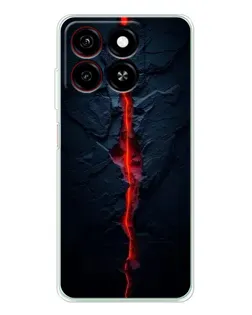 Чехол для ZTE Blade A35 с картинкой «Kрасная лавовая трещина» Чехол для ZTE Blade A35 с картинкой «Kрасная лавовая трещина»