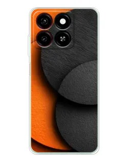 Чехол для ZTE Blade A35 с картинкой «Геометрия оранжевых кругов» Чехол для ZTE Blade A35 с картинкой «Геометрия оранжевых кругов»