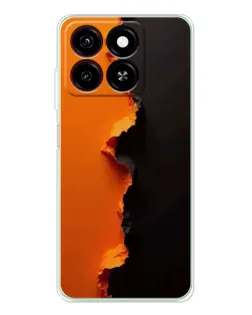 Чехол для ZTE Blade A35 с картинкой «Оранжевый разлом» Чехол для ZTE Blade A35 с картинкой «Оранжевый разлом»