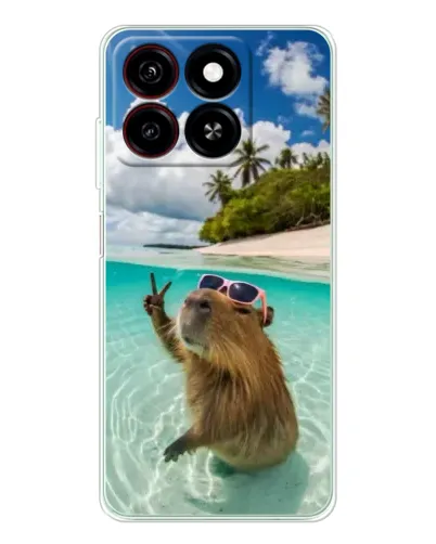 Чохол для ZTE Blade A35 з картинкою «Капібара на морі» Чохол для ZTE Blade A35 з картинкою «Капібара на морі»