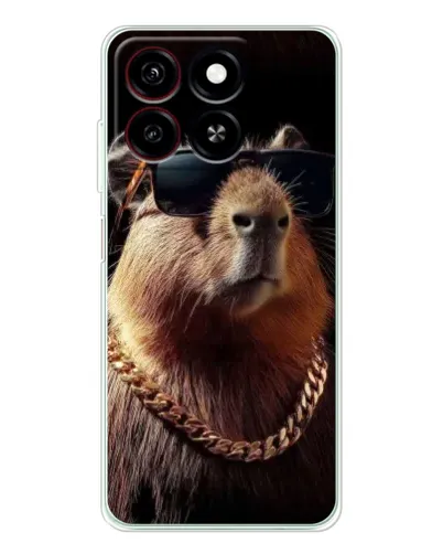 Чохол для ZTE Blade A35 з картинкою «Капібара золотий ланцюг» Чохол для ZTE Blade A35 з картинкою «Капібара золотий ланцюг»