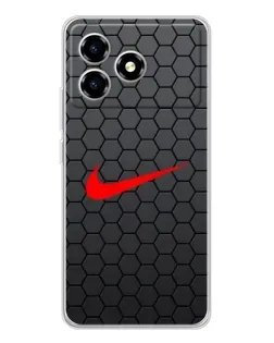 Чохол для ZTE Blade A36 з картинкою «Nike — карбонова сітка»