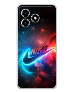 Чохол для ZTE Blade A36 з картинкою «Вогняний логотип Nike»