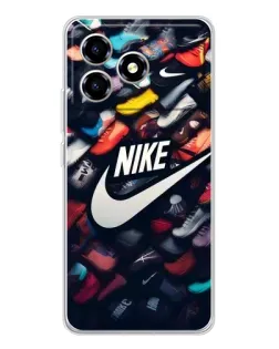 Чохол для ZTE Blade A36 з картинкою «Колекція кросівок Nike»
