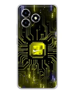 Чохол для ZTE Blade A36 з картинкою «Nike — золота іскра»