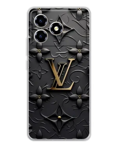 Чехол для ZTE Blade A36 с картинкой «Кожаная текстура LV»