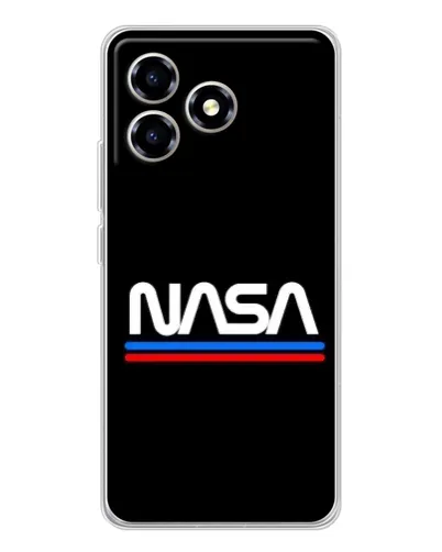Чехол для ZTE Blade A36 с картинкой «NASA — классика Red Blue» Чехол для ZTE Blade A36 с картинкой «NASA — классика Red Blue»