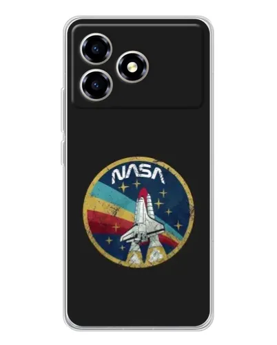Чехол для ZTE Blade A36 с картинкой «NASA — эмблема миссии» Чехол для ZTE Blade A36 с картинкой «NASA — эмблема миссии»