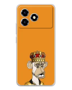 Чехол для ZTE Blade A36 с картинкой «Золотая обезьяна Bored Ape» Чехол для ZTE Blade A36 с картинкой «Золотая обезьяна Bored Ape»