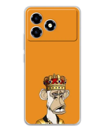 Чехол для ZTE Blade A36 с картинкой «Золотая обезьяна Bored Ape» Чехол для ZTE Blade A36 с картинкой «Золотая обезьяна Bored Ape»