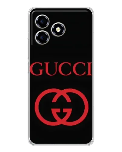 Чехол для ZTE Blade A36 с картинкой «Gucci — красный логотип»