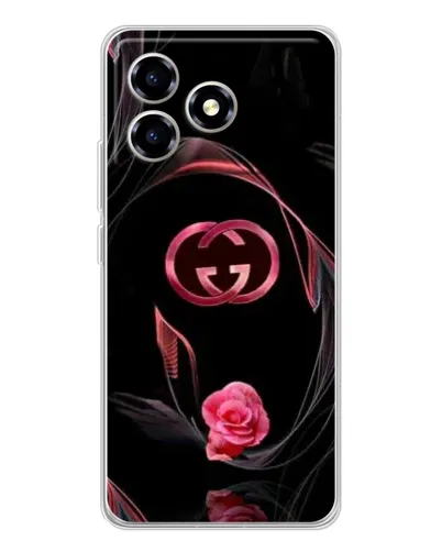 Чехол для ZTE Blade A36 с картинкой «Gucci — неоновая роза»