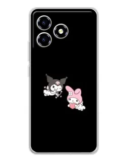 Чехол для ZTE Blade A36 с картинкой «My Melody и Kuromi»