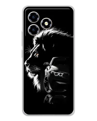Чехол для ZTE Blade A36 с картинкой «BMW и лев» Чехол для ZTE Blade A36 с картинкой «BMW и лев»