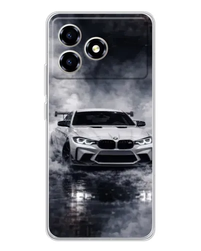 Чехол для ZTE Blade A36 с картинкой «BMW сквозь туман» Чехол для ZTE Blade A36 с картинкой «BMW сквозь туман»