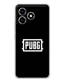 Чехол для ZTE Blade A36 с картинкой «Лого BMW — металлический блеск»
