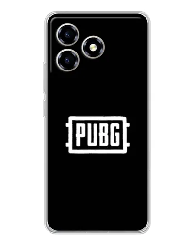 Чехол для ZTE Blade A36 с картинкой «Лого BMW — металлический блеск»