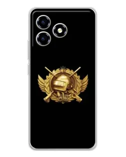 Чехол для ZTE Blade A36 с картинкой «PUBG — оранжевый градиент»