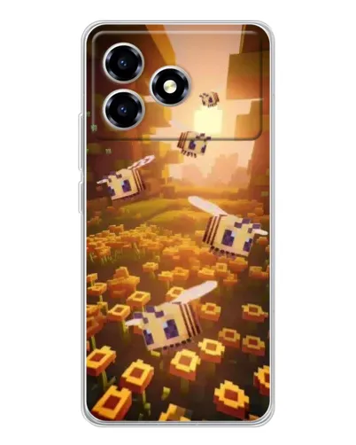 Чехол для ZTE Blade A36 с картинкой «Поле подсолнухов»