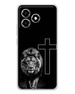 Чехол для ZTE Blade A36 с картинкой «Лев и Крест»