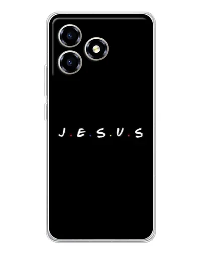 Чехол для ZTE Blade A36 с картинкой «Точки веры J.E.S.U.S.»