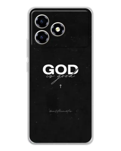 Чехол для ZTE Blade A36 с картинкой «GOD — Бог над всем»