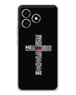 Чехол для ZTE Blade A36 с картинкой «Текстовый крест» Чехол для ZTE Blade A36 с картинкой «Текстовый крест»