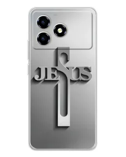 Чехол для ZTE Blade A36 с картинкой «Металлический крест Jesus» Чехол для ZTE Blade A36 с картинкой «Металлический крест Jesus»