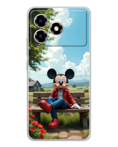 Чехол для ZTE Blade A36 с картинкой «Микки на скамейке» Чехол для ZTE Blade A36 с картинкой «Микки на скамейке»