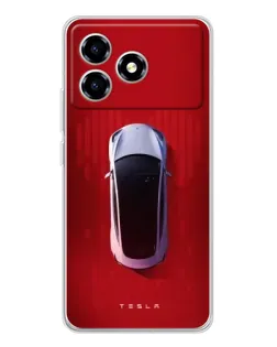 Чехол для ZTE Blade A36 с картинкой «Tesla Top View» Чехол для ZTE Blade A36 с картинкой «Tesla Top View»