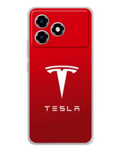 Чехол для ZTE Blade A36 с картинкой «Tesla Red Classic»