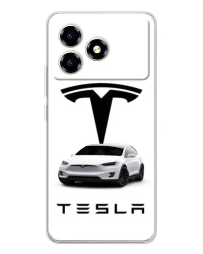 Чехол для ZTE Blade A36 с картинкой «Tesla White Style»