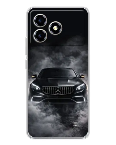 Чехол для ZTE Blade A36 с картинкой «Mercedes в дыму» Чехол для ZTE Blade A36 с картинкой «Mercedes в дыму»