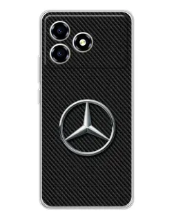 Чехол для ZTE Blade A36 с картинкой «Карбоновый Mercedes стиль» Чехол для ZTE Blade A36 с картинкой «Карбоновый Mercedes стиль»