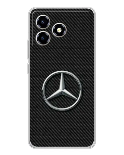 Чехол для ZTE Blade A36 с картинкой «Карбоновый Mercedes стиль» Чехол для ZTE Blade A36 с картинкой «Карбоновый Mercedes стиль»