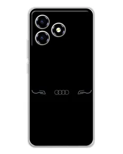 Чехол для ZTE Blade A36 с картинкой «Audi — световой подпись» Чехол для ZTE Blade A36 с картинкой «Audi — световой подпись»