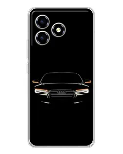 Чехол для ZTE Blade A36 с картинкой «Audi — ночной контур» Чехол для ZTE Blade A36 с картинкой «Audi — ночной контур»