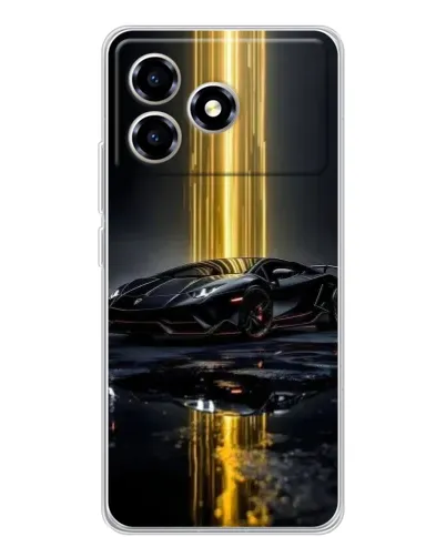 Чехол для ZTE Blade A36 с картинкой «Ночной Lamborghini драйв»