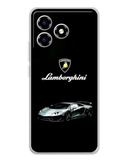 Чехол для ZTE Blade A36 с картинкой «Логотип Lamborghini классика»
