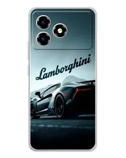 Чехол для ZTE Blade A36 с картинкой «Классическая надпись Lamborghini»