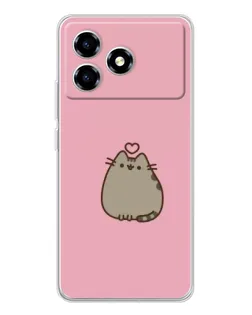 Чохол для ZTE Blade A36 з картинкою «Pusheen серце» Чохол для ZTE Blade A36 з картинкою «Pusheen серце»