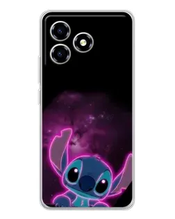 Чехол для ZTE Blade A36 с картинкой «Неоновый Stitch»