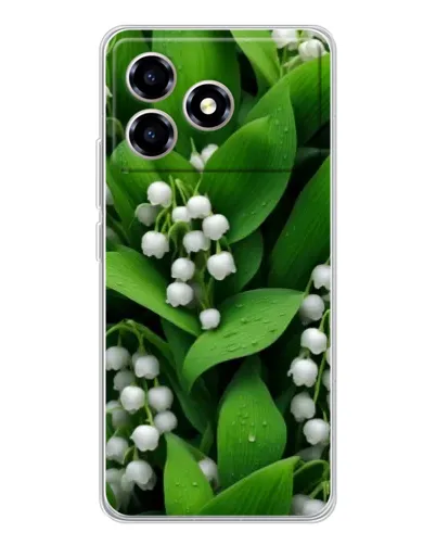 Чехол для ZTE Blade A36 с картинкой «Ландыши в зелени»