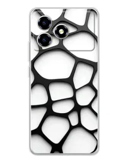 Чехол для ZTE Blade A36 с картинкой «Белая объемная сетка» Чехол для ZTE Blade A36 с картинкой «Белая объемная сетка»