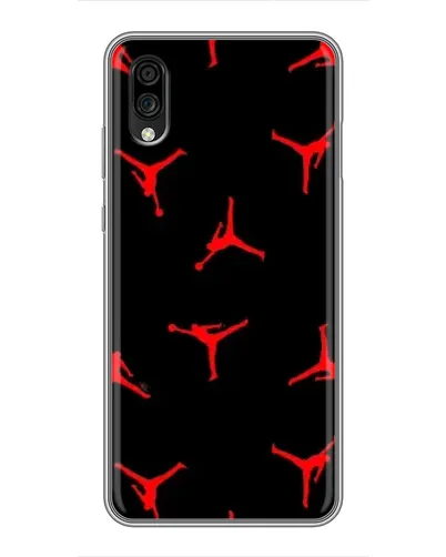 Чехол для ZTE Blade A5 (2020) с картинкой «Jordan Red Pattern»