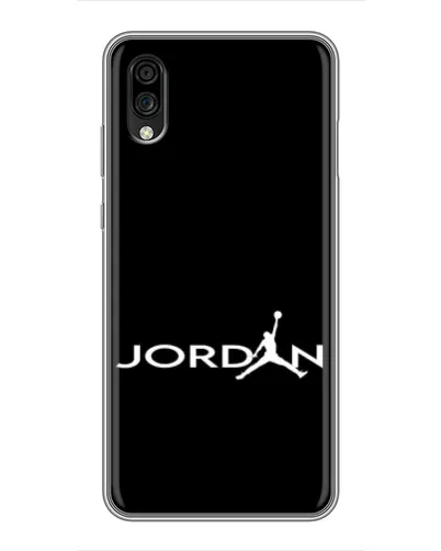 Чехол для ZTE Blade A5 (2020) с картинкой «Jordan White Logo»