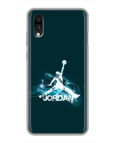 Чехол для ZTE Blade A5 (2020) с картинкой «Jordan Blue Fire»